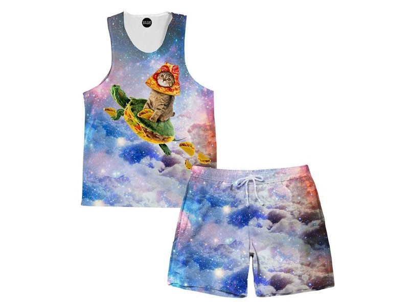Turtle Taco Tank And Shorts Rave Outfit For Men