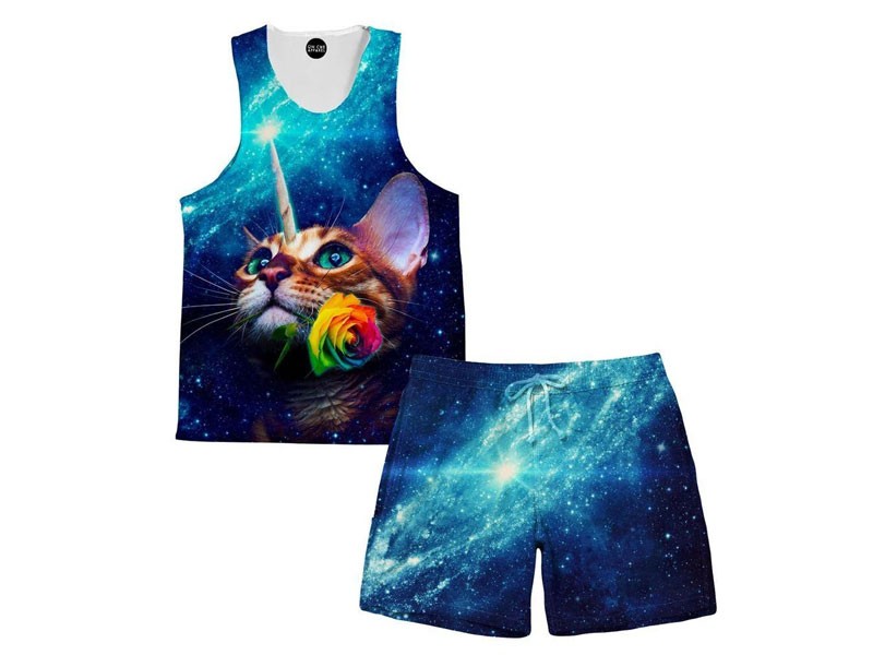 Unicat Tank and Shorts Rave Outfit For Men
