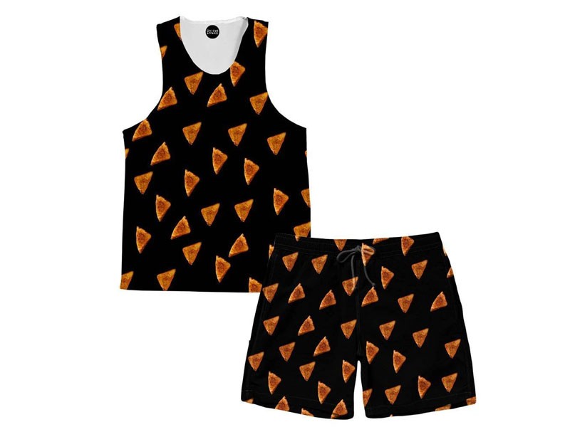 Grilled Cheese Tank and Shorts Rave Outfit For Men
