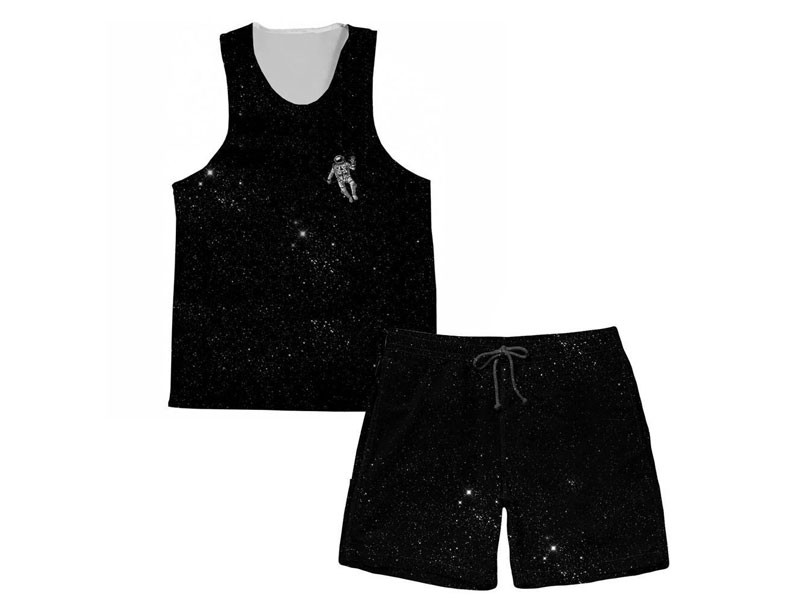Drifting Away Tank and Shorts Rave Outfit For Men