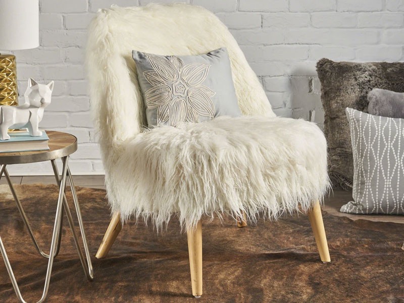 Soho Shaggy Faux Fur Accent Chair