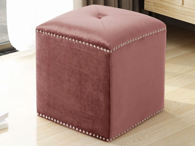 Liberty Glam Velvet Ottoman