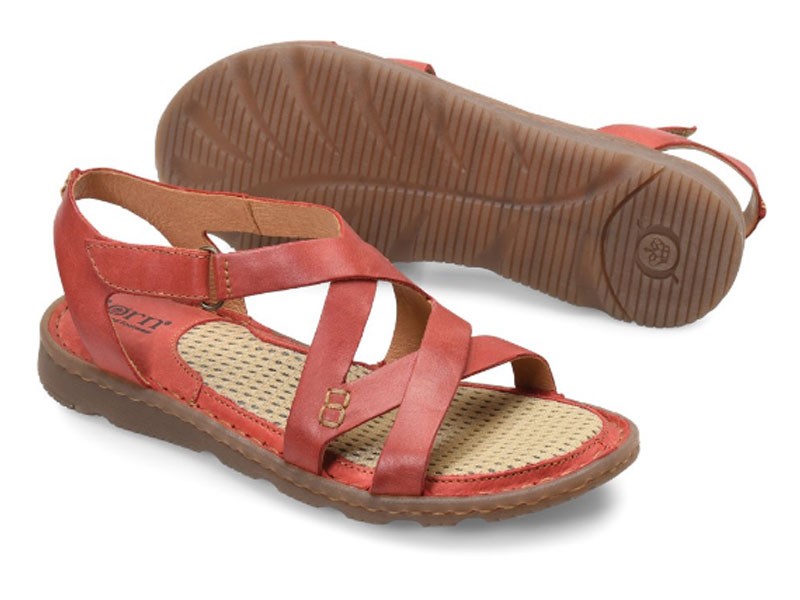 Born Trinidad In Red Sandals For Women