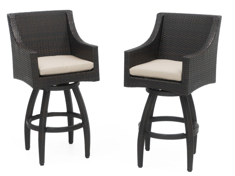 Deco Swivel Barstool 2pk Slate Grey