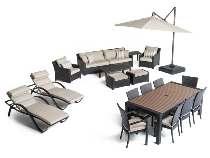 Deco 20 Piece Outdoor Estate Set Slate Gray