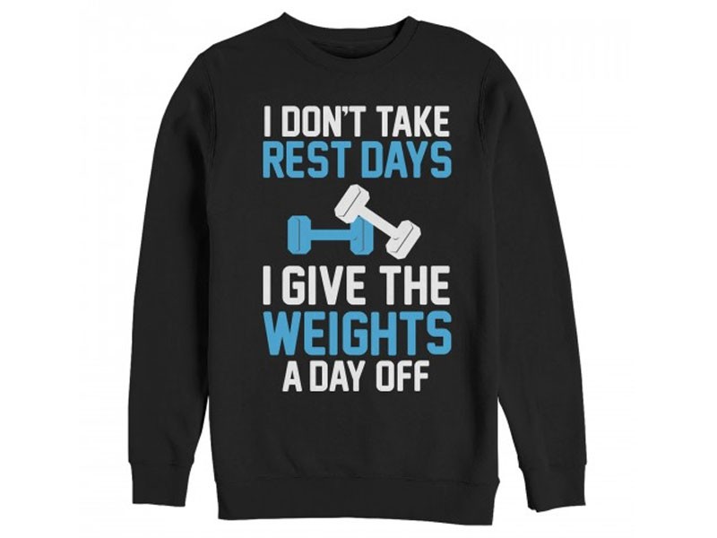 Men's Chin Up Weight Day Off Sweatshirts