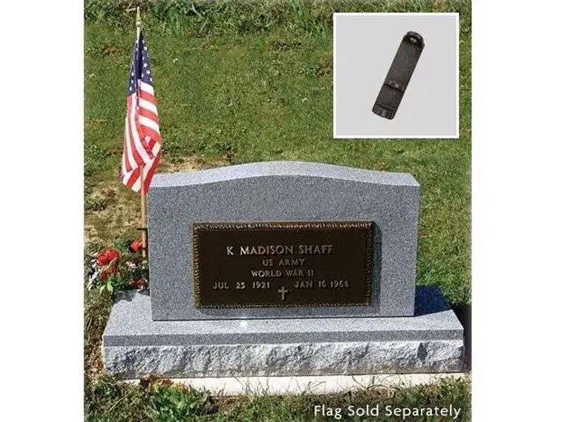 Bronze Cemetery Flag Holder