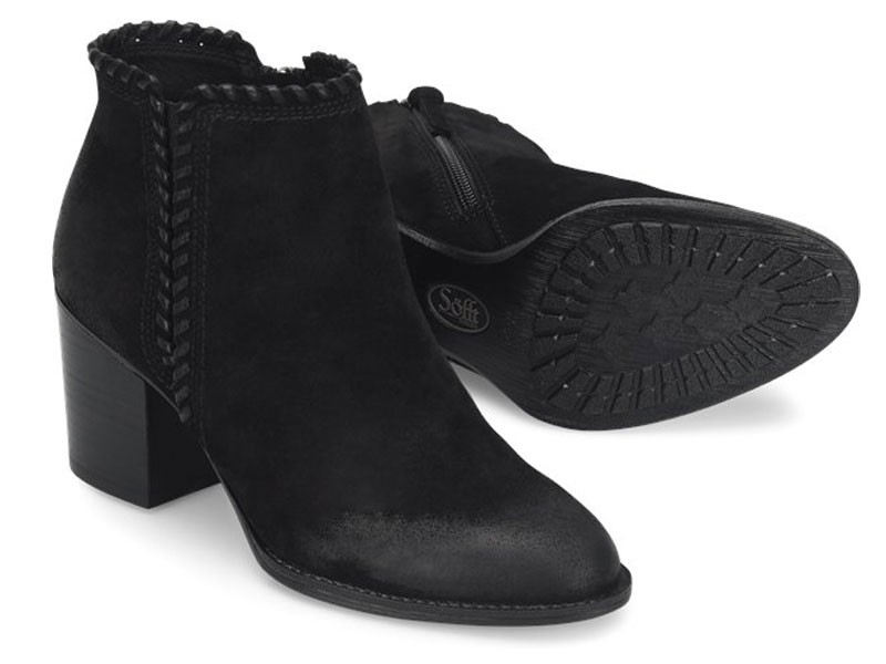 Sofft Women's Wilton Black-Suede Boots