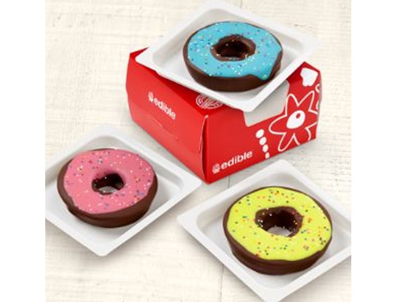 Edible Donuts Colorfully Glazed Gift