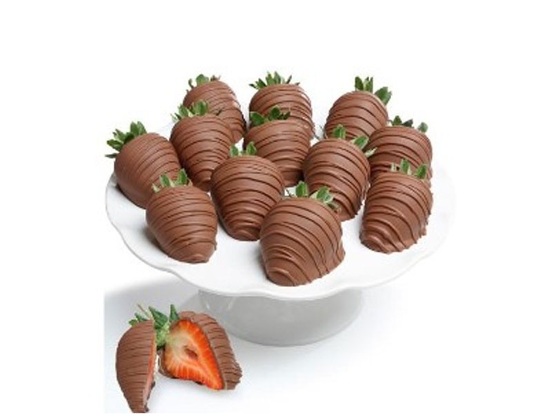 Milk Belgian Chocolate Covered Strawberries