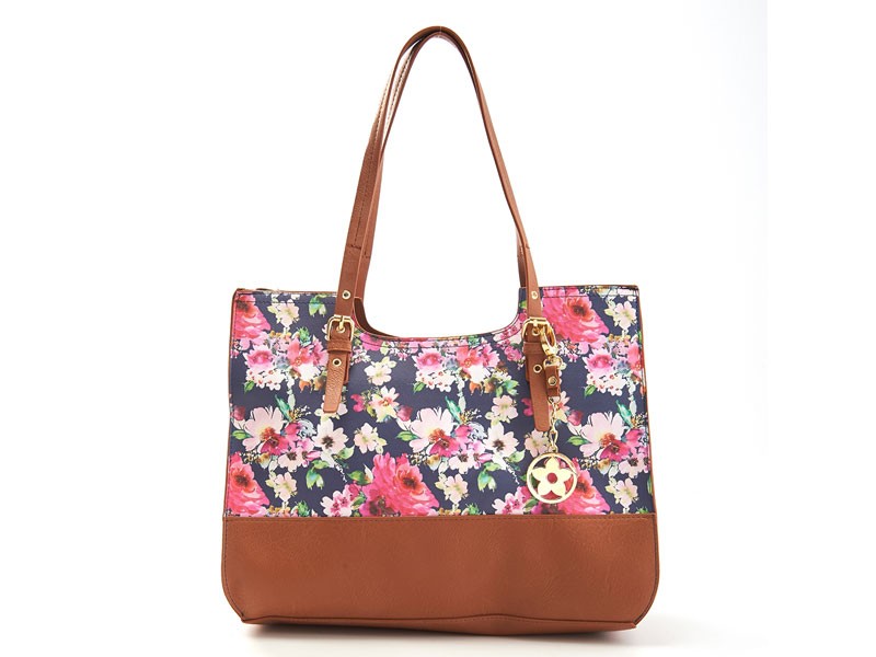 Bueno Floral Print Block Promo Tote For Women