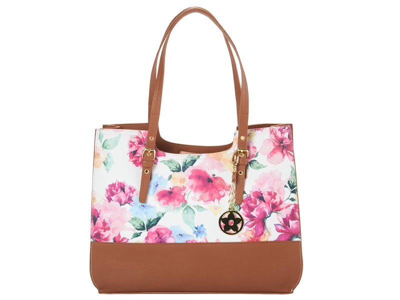 Bueno Spring Floral Block Promo Tote For Women