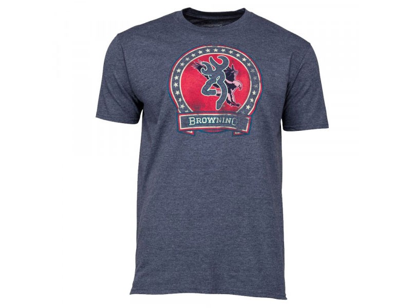 Browning Clark Men's T-Shirt - Heather Navy