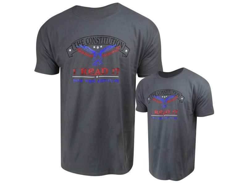 Men's Constitution T-Shirt- Charcoal