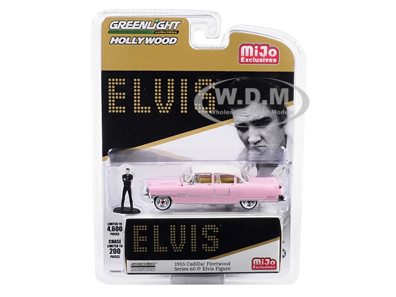 1955 Cadillac Fleetwood Series 60 Pink Model Car