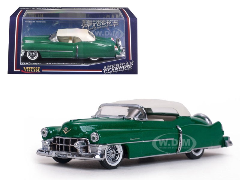 1953 Cadillac Closed Convertible Glacier Green 1/43 Diecast Model Car by Vitesse