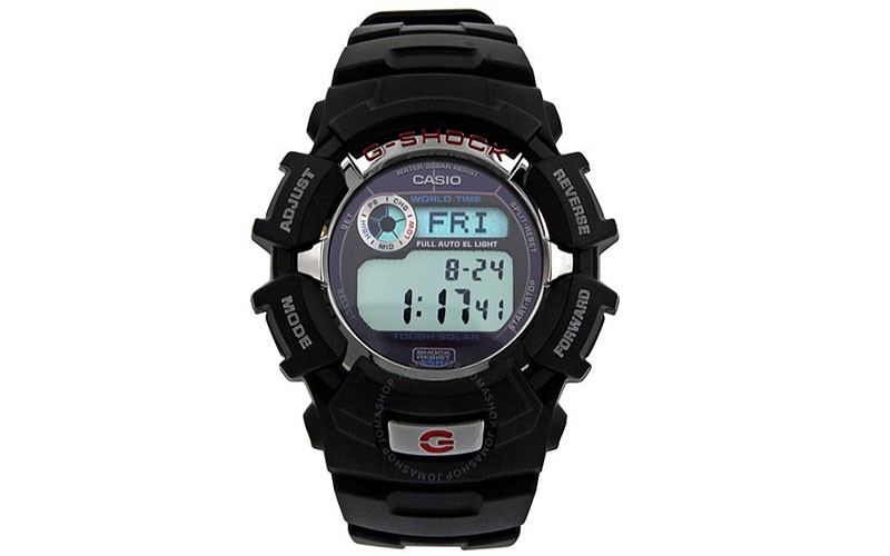 G Shock Solar Powered Multifunction Black Resin Men's Watch