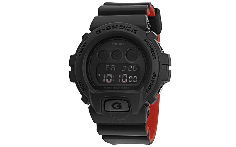 G-Shock Military Olive Green and Orange Digital Watch