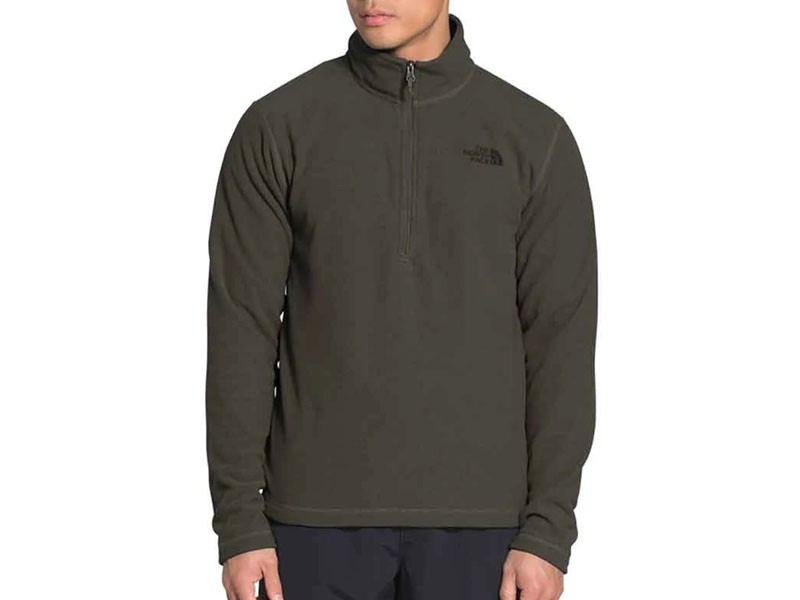 The North Face Textured Cap Rock Quarter Zip Fleece Pullover For Men