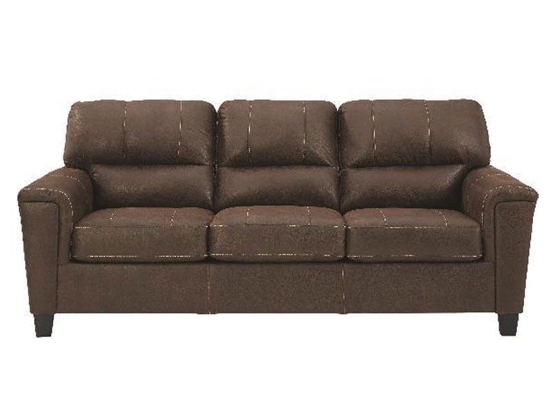 Ashley Furniture Navi Brown Queen Memory Foam Sleeper Sofa