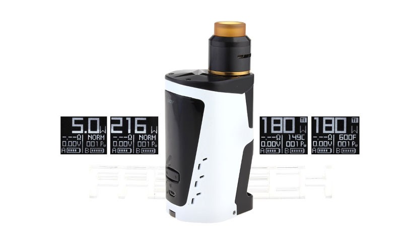 Authentic IJOY CAPO 216 SRDA Squonker 216W VW APV Box Mod Kit