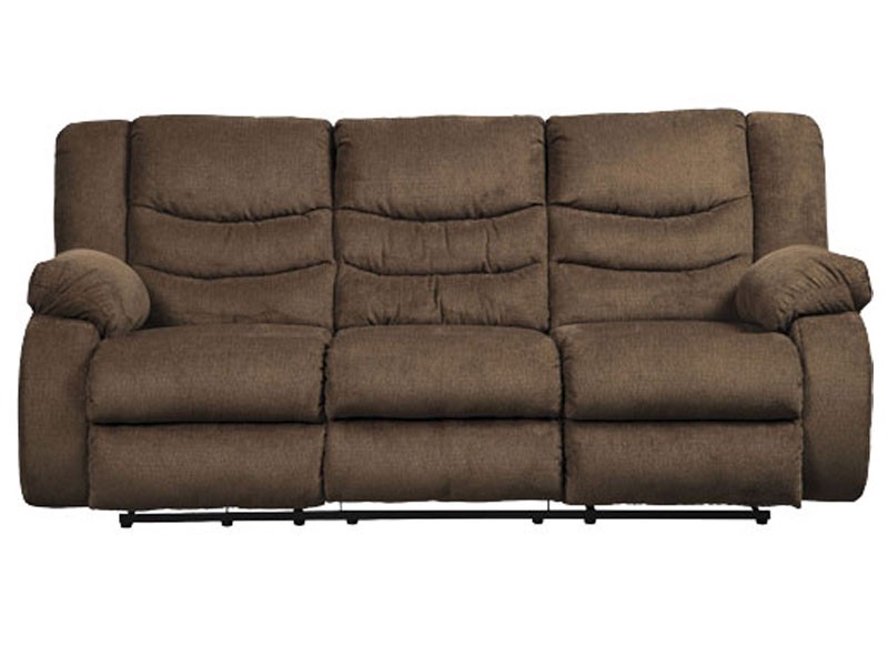 Ashley Furniture Tulen Chocolate Reclining Sofa