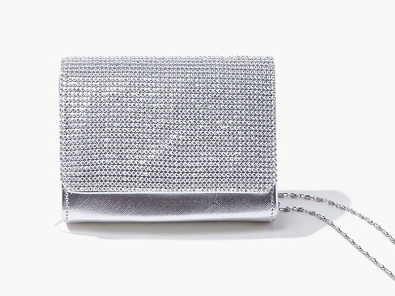 Rhinestone Flap Mini Crossbody Bag For Women