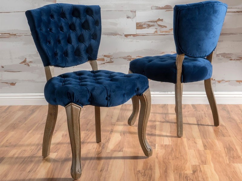 Duke Tufted Velvet Dining Chair Set of 2