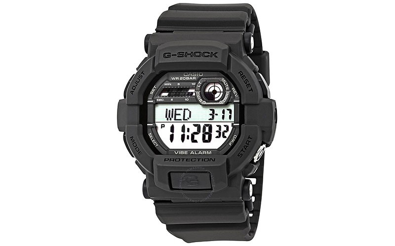 G-Shock Multi-Function Digital Vibration Alert Grey Resin Men's Watch