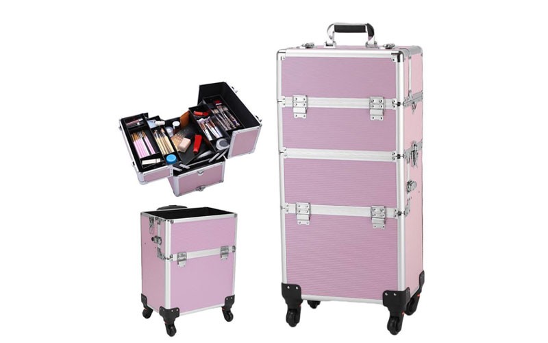 3 in 1 Aluminum Cosmetic Makeup Case Tattoo Box