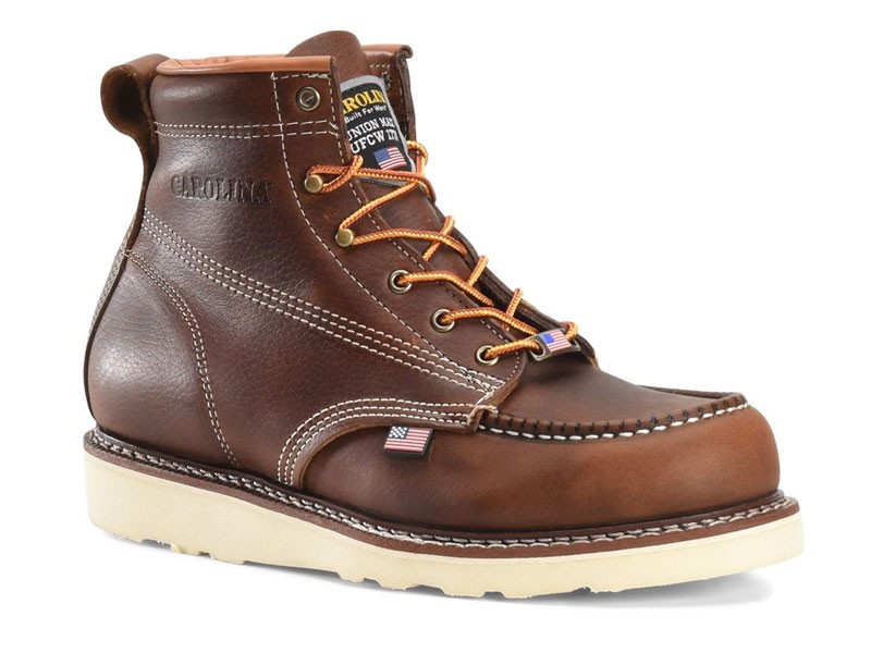 Men’s 6” Domestic Moc Toe Wedge Work Boot