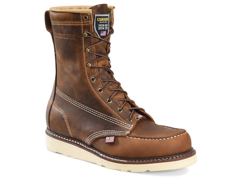 Men’s 8” Domestic Moc Toe Wedge Work Boot