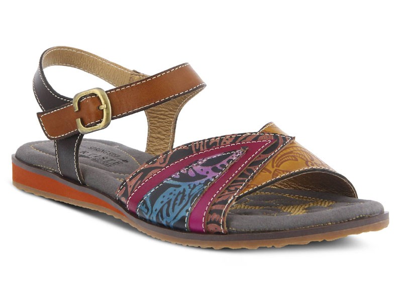Women's Goldenite Leather Sandals By Spring Step