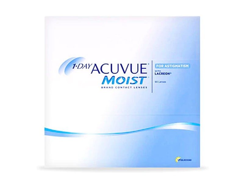 12 Off on 1Day Acuvue Moist For Astigmatism 90 Pack Contact Lenses
