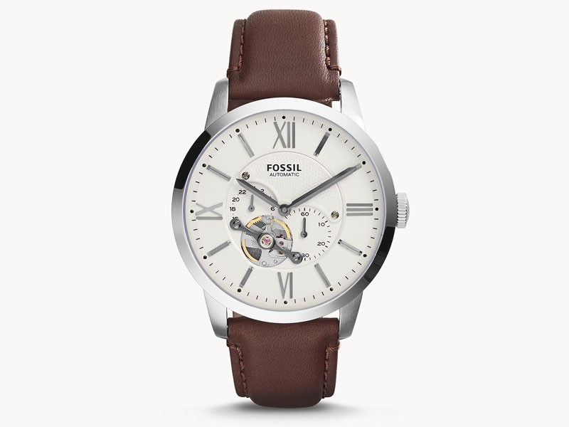Townsman Automatic Brown Leather Watch For Men