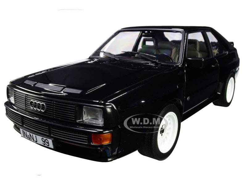 1985 Audi Sport Quattro Black 1/18 Diecast Model Car by Norev