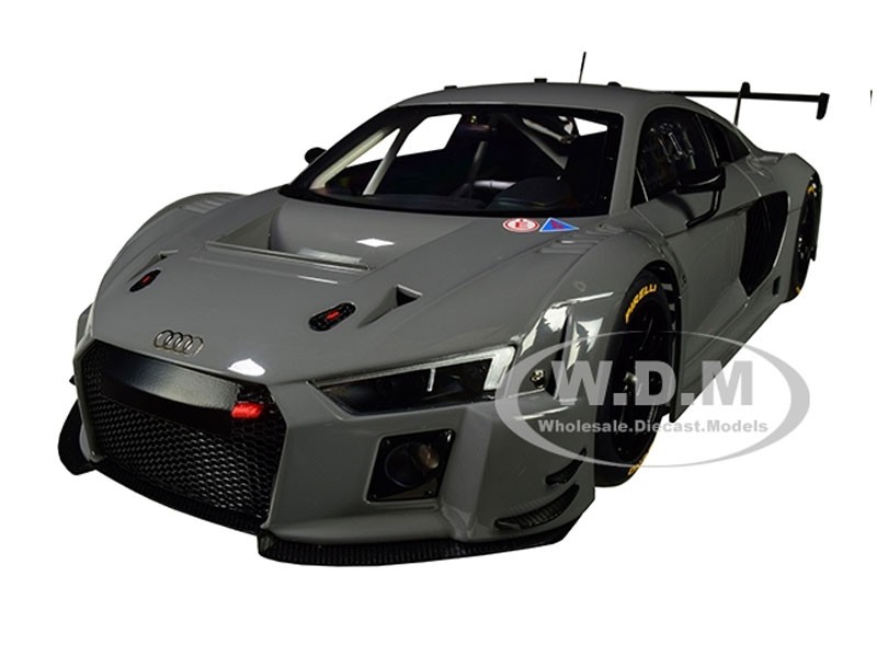 Audi R8 LMS Plain Color Version Nardo Gray 1/18 Model Car by Autoart