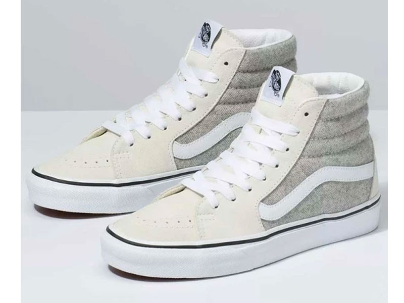 Vans Shoes Sk8-Hi Herringbone Sneakers in White