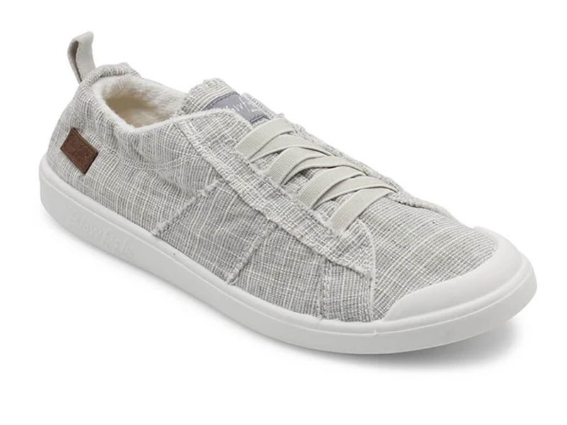 Blowfish Shoes Vex Slip-On Sneakers in Sand Ribbed Canvas