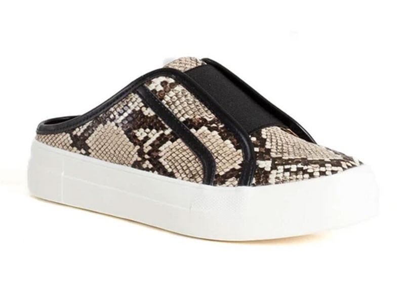 DV Dolce Vita Russel Mule Sneakers in Natural Snake