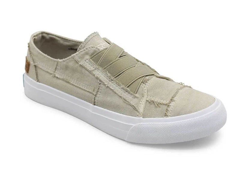 Blowfish Shoes Marley Slip-On Sneakers for Women in Jasmine Tea Washed Canvas