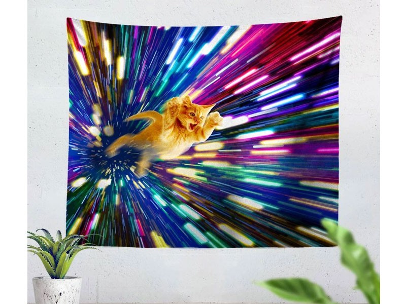 Vortex Cat Tapestry