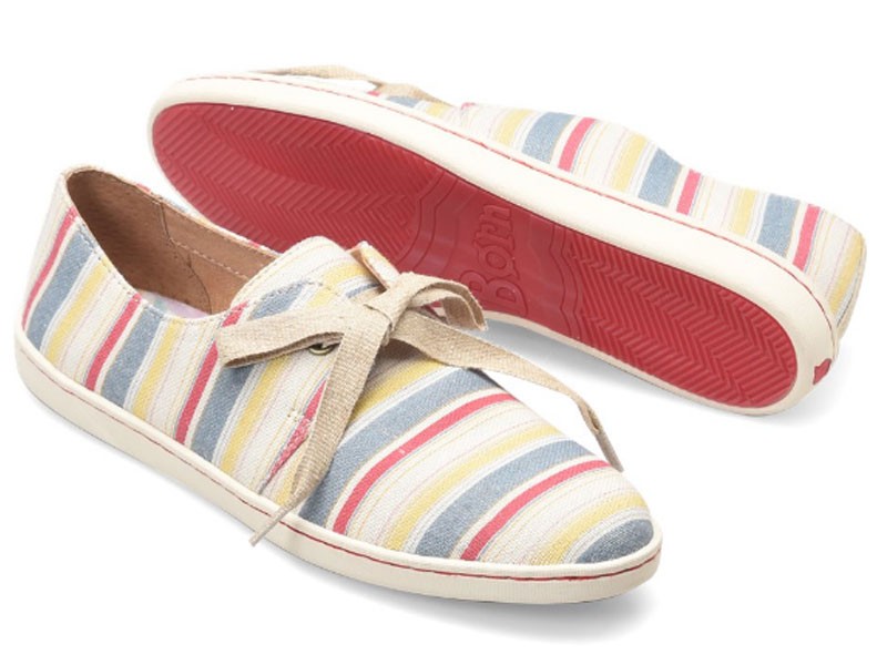 Born Datil Multi Striped Fabric Casual Shoe For Women