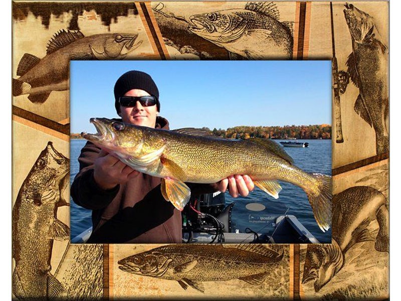 Walleye Fishing Picture Frame