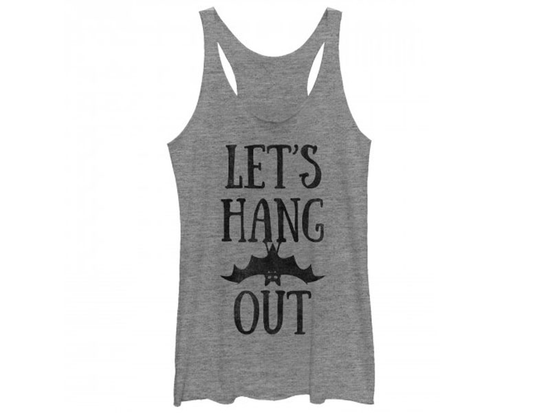 Women's Chin Up Halloween Hang Out Bat Tank Top