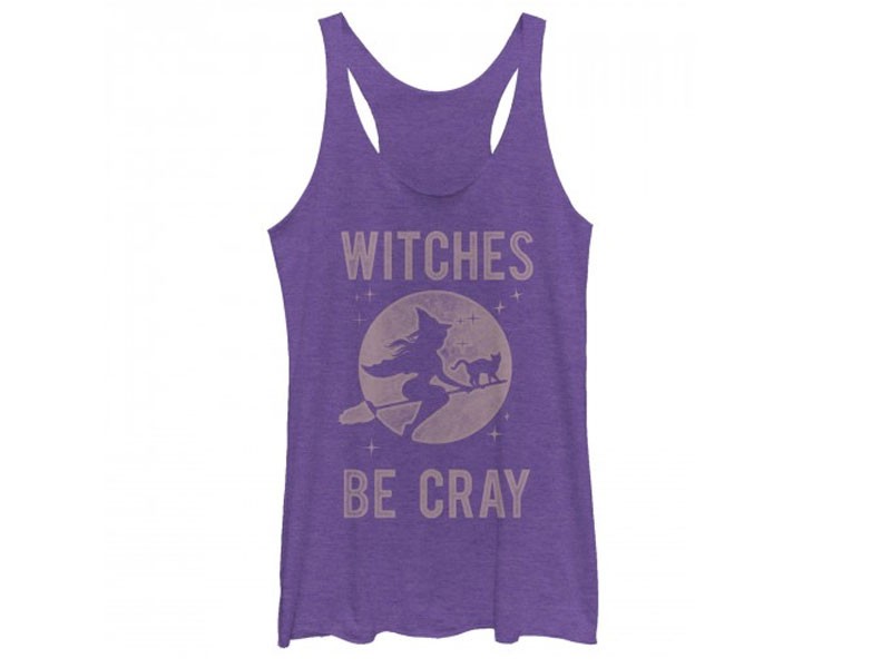 Women's Chin Up Halloween Witches Be Cray Tank Top