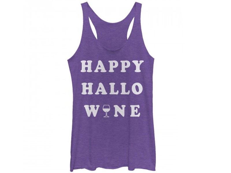 Women's Chin Up Halloween Happy Wine Tank Top