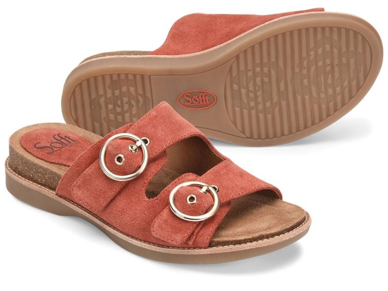 Sofft Brooklyn Coral-Suede Women's Sandals