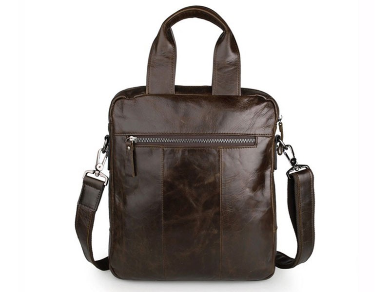 Capitola 2 Men's Smooth Vintage Leather Tote Messenger Bag & Tablet Case