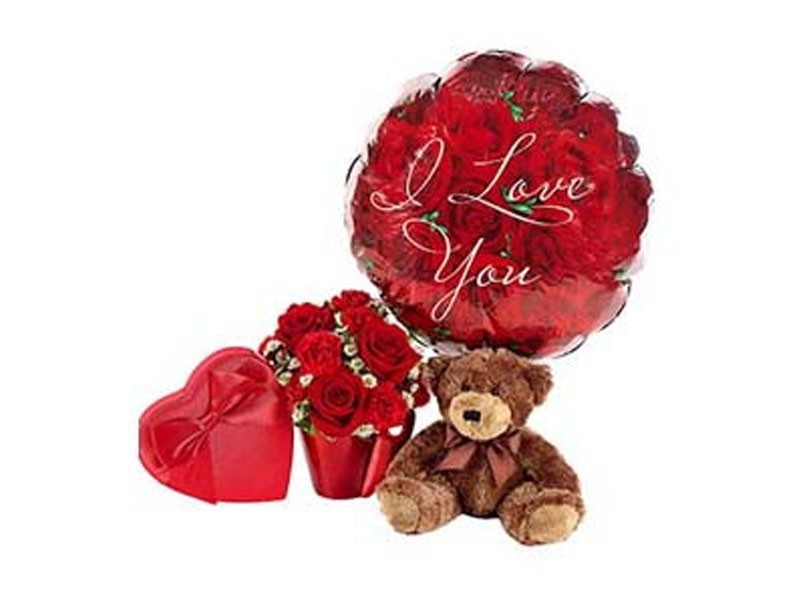 You Lift My Heart Bouquet Teddy
